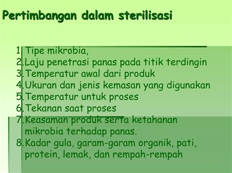 PPT TEKNOLOGI PROSES NABATI PENANGANAN BAHAN PERTANIAN PENGALENGAN