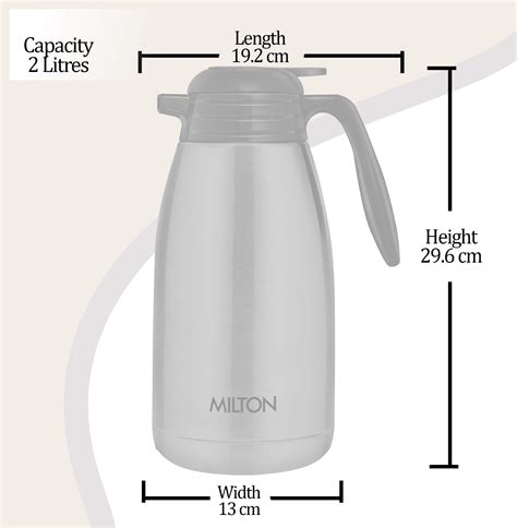 Buy Milton Thermosteel Classic Hours Hot Or Cold Tea Coffee Carafe