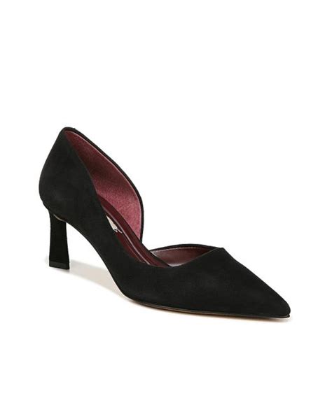 Franco Sarto Leather Tana Pump In Black Lyst