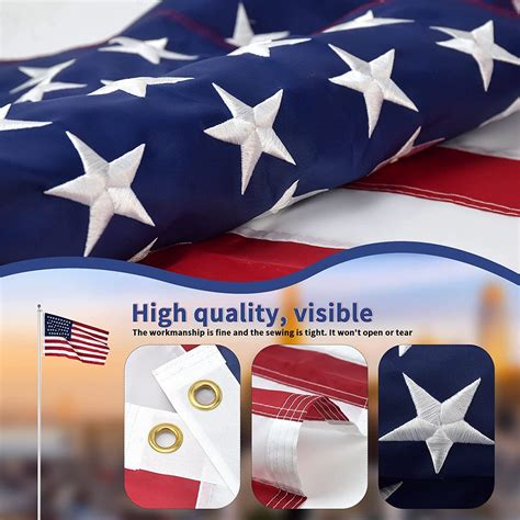 Buy American Flags 3x5 Ft Outside American Flag Outdoor Heavy Duty Us Flag 3x5 Longest Lasting