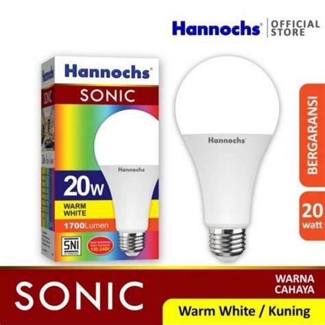 Jual Lampu Led Hannochs Sonic W Watt Cahaya Kuning K Warm