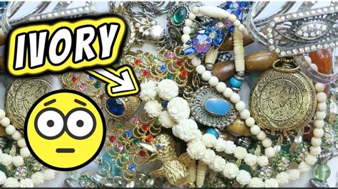 IVORY AGAIN EBAY JEWELRY LOT Unboxing Jewelry Jar Haul To Resell On