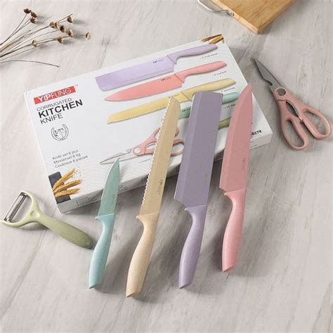 Set Pisau Seramik Dapur Pastel KITCHEN KNIFE SET 6 PCS Shopee Malaysia