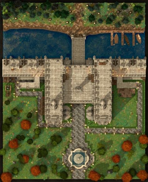 City Gate By Grim Maven Maps Ttrpg Map For Dandd And Roll20 Mistcharter Maps