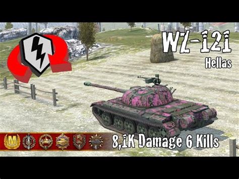 WZ 121 8 1K Damage 6 Kills WoT Blitz Replays YouTube