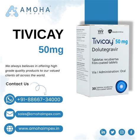 Tivicay Dolutegravir Mg Tablets At Rs Bottle Tivicay In Surat