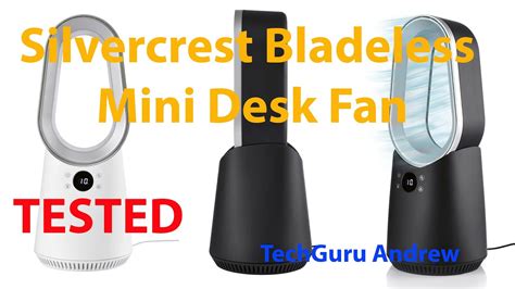 Silvercrest Bladeless Mini Desk Fan Youtube