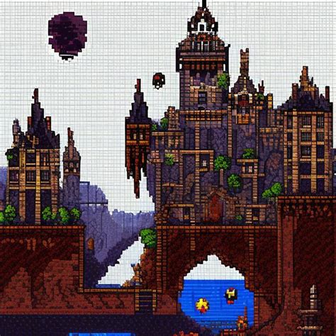 Castlevania Ai Landscape Pixel Art