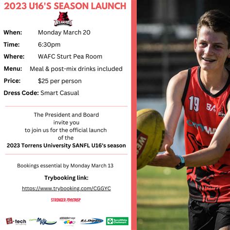 2023 U16s Season Launch West Adelaide Football Club