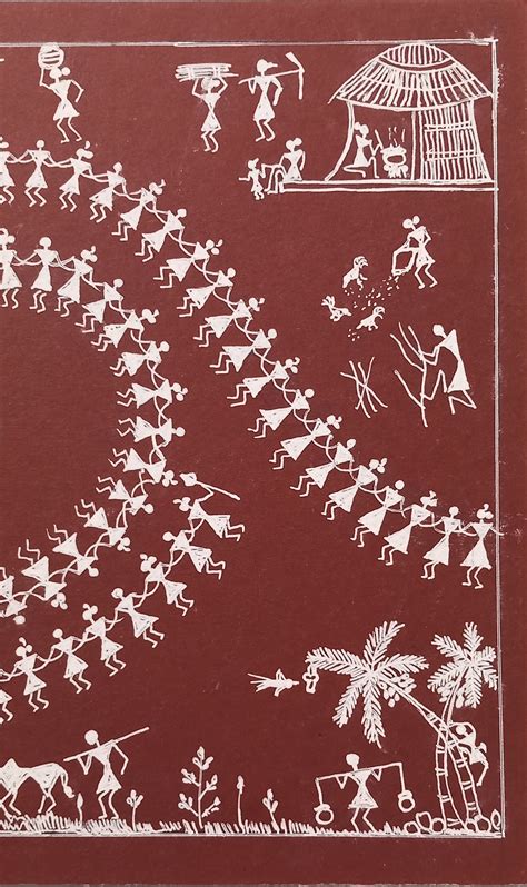 Warli Art. Warli Tribe Village People Life. - Etsy