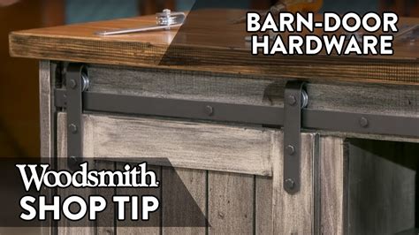 How To Make DIY Sliding Barn Door Hardware Woodsmith