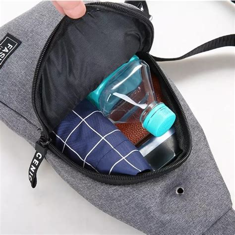 Bolsa Masculina Transversal Pochete Ombro Lona Impermeável MercadoLivre