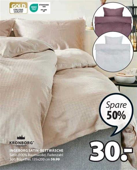 Kronborg Ingeborg Satin bettwäsche Angebot bei Jysk