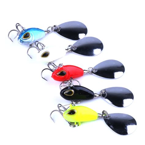 Color New Quality Mini Crank Metal Vibration Lures Vib Fishing Vib