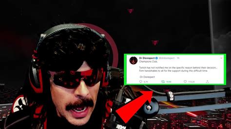 Dr Disrespect Releases Twitter Statement About His Ban The