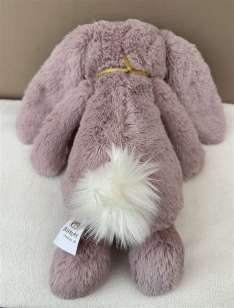 New Jellycat Special Edition Luxe Medium Bashful Rosa Bunny Soft Toy