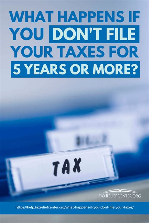 What Happens If You Don T File Your Taxes For 5 Years Or More