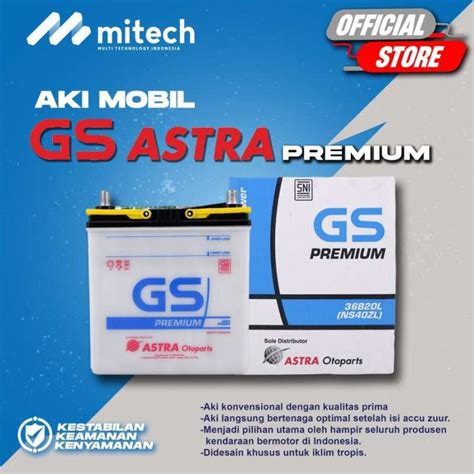 Jual Aki Mobil Toyota Altis GS Astra Premium NS40ZL Aki Basah 12V