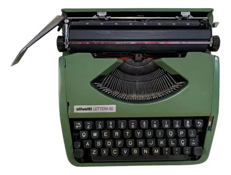 Máquina De Escrever Olivetti Lettera 82 Portátil C Case MercadoLivre