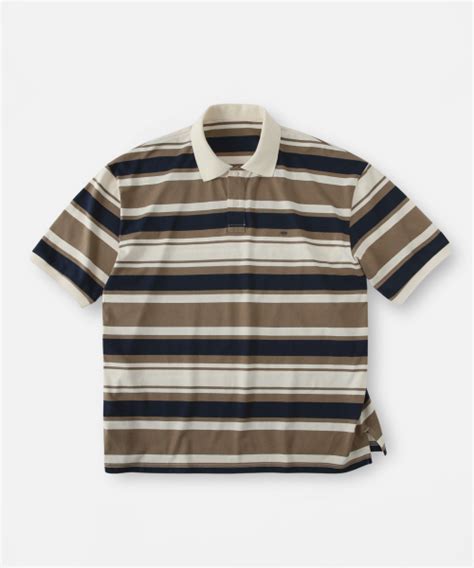 Musinsa Lafudgestore City Big Over Stripe Pk Polo Shirt Stripe Navy