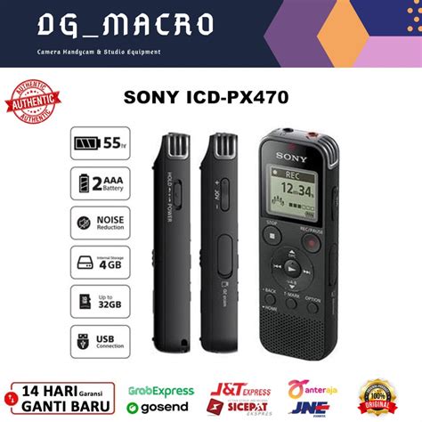 Jual Sony ICD PX470 Digital Voice Recorder Perekam Suara Digital