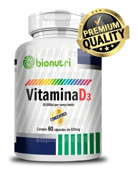 Vitamina D3 Bionutri 10000 Ui Por Capsula 60 Capsulas 500mg Cuotas