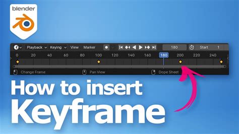 Blender How To Insert Keyframe With Shortcut For Setting 3d Animation