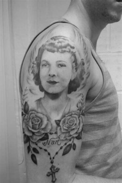 Nan Tribute Tattoo Amazing Tattoos Cool Tattoos Tribute Tattoos Portrait Tattoo Incredible