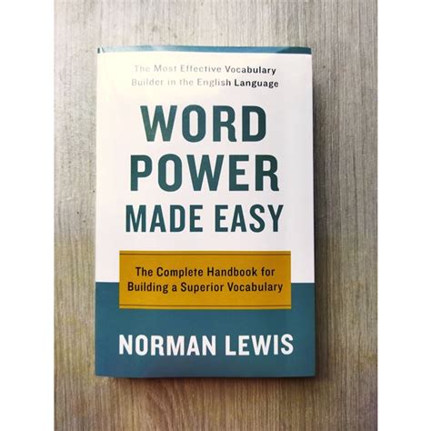 Word Power Made Easy By Norman Lewis Shopee Malaysia