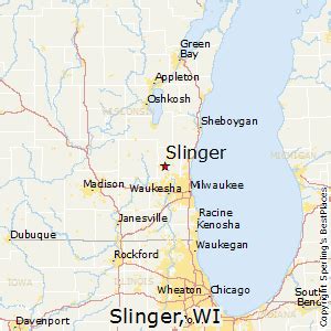 Slinger Wisconsin Map | Time Zones Map