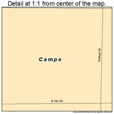 Campo Colorado Street Map 0811645