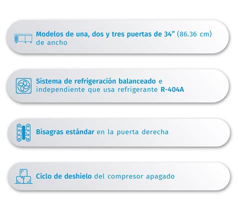 Bases de refrigeración bajo barra Serie TU Hobart México ITW Food