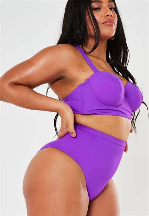 Plus Size Purple High Waisted Bikini Bottoms Sponsored High Ad