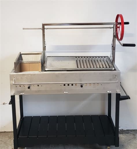 Argentinian Grill With Cart Stainless Steel Proforno