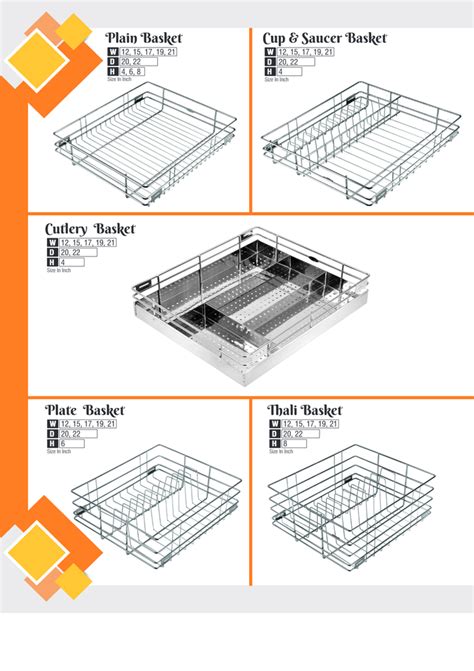 Ss202 Rectangular Stainless Steel Kitchen Basket In Nagpur Size 15 X