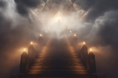 Premium Ai Image Stairway To Heaven Last Journey To Afterlife