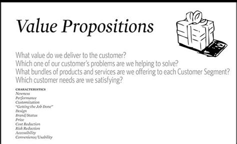 Value Propositions in Business Model Design