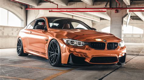 Rose Gold BMW M4 On Velos S10 1 Pc Forged Wheels Velos Designwerks