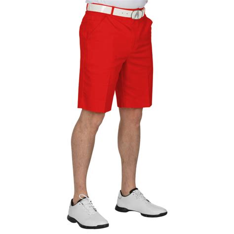 Reddy Golf Shorts - Bright Red Mens Golf Shorts by Royal & Awesome