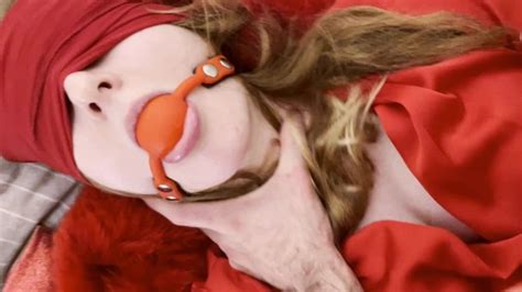 Pov Hard Fuck With Blindfolded Tied Up Ballgagged Redhead Slut In Red Lingerie Xxx Mobile
