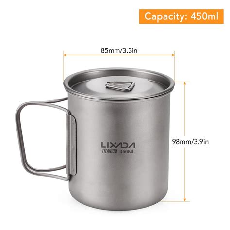 Sat N Al N Tomshoo Ultralight Ml Titanium Cup Outdoor Portable