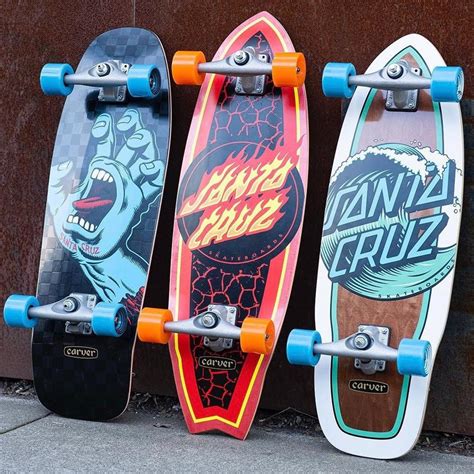 Longboard Cruiser - Santa Cruz Wave Dot Cut Back Surfskate 30" Cruiser Longboard ...