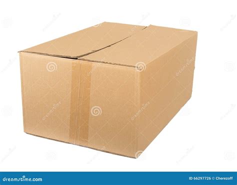 Brown Cardboard Box Stock Photo Image Of Package Carton 66297726