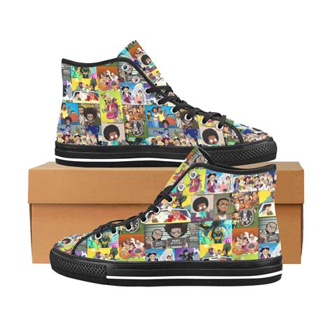 Black Cartoon - Men Sneakers | Melanin Apparel