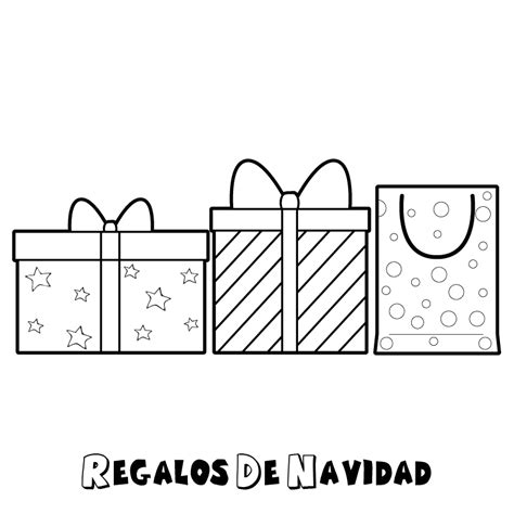 Regalos De Navidad Para Colorear