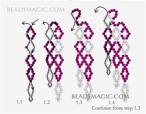 Free Pattern For Necklace Cherry Berry Beads Magic Beaded Necklace Diy Seed Bead Tutorial