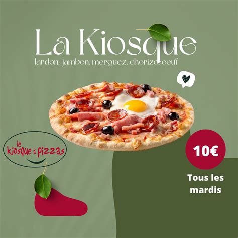 Menu au Le Kiosque à Pizzas pizzeria Yvetot