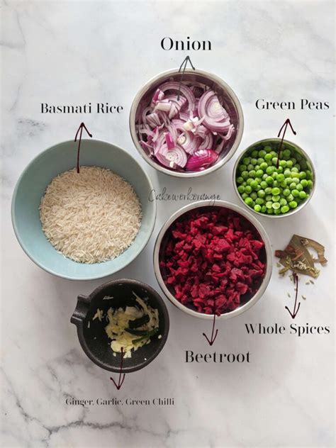 Beetroot Rice Recipe in Instant Pot | Beet Pulao - Cakeworkorange