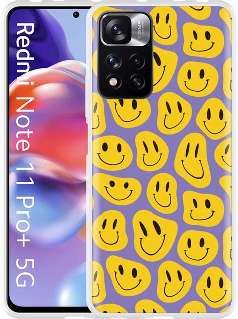 Cazy Hoesje Geschikt Voor Xiaomi Redmi Note 11 Pro Smileys Bol