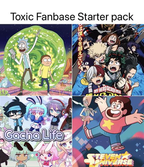 Toxic Fanbase Starter Pack Gag